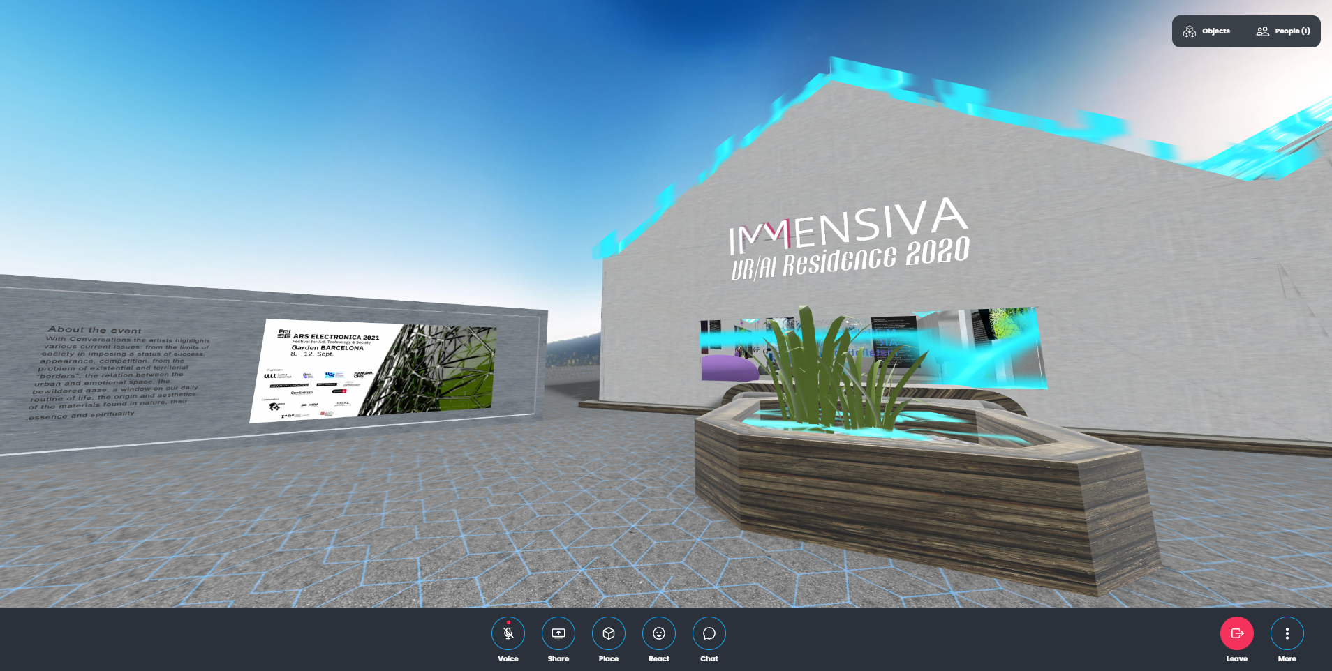 VIRTUAL GALLERY MOZILLA HUBS IMMENSIVA