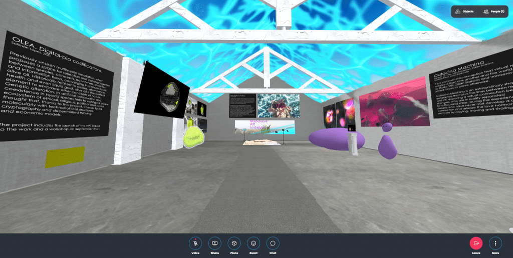 VIRTUAL GALLERY MOZILLA HUBS IMMENSIVA